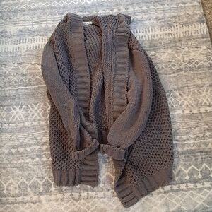 Oversized Chenille Knit Cardigan